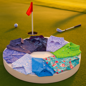 Camisas Polo de Golf Personalizables con Logotipo Vintage de Moda, Impresas Digitalmente, 100% Poliéster, de Alta Calidad para Hombre - Product Image 1