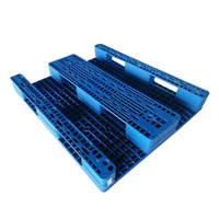 HUADING Grande palette d'entrepôt à un étage en plastique HDPE à 4 voies avec renfort en acier empilable pour un stockage efficace