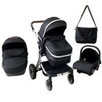 Chine Vente en gros Poussette double pour bébé Poussette bébé deux places Poussette bébé 4 en 1 avec berceau Siège auto pour lit de transport