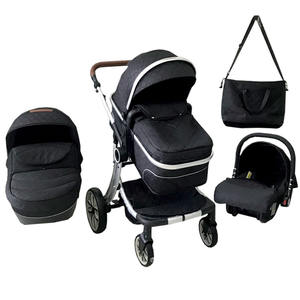China Wholesale <strong>Twin</strong> Baby Stroller Two Seat Baby Pushchair Baby Stroller 4 in 1 With <strong>Bassinet</strong> Carry Cot Car Seat - Product Image 3