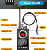 Détecteur de dispositifs d'écoute K68, scanner de caméra, détecteur de bug de réseau GSM, traceur GPS portable pour voiture, détecteur de bug caché anti-espionnage, détecteur RF