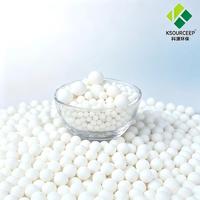 Bola Desikan Alumina Aktif 3-5mm 4-6mm untuk Pengeringan Gas dan Dehidrasi Kompresor Udara