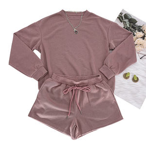 Set Crop Top 2 Potong Seksi Set Celana Pendek Dua Potong Pakaian Wanita Set Pakaian Dua Potong - Product Image 4