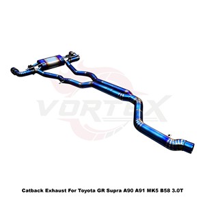Sistema de Escape Catback con Válvulas Vortex Blue Titanium para Toyota GR Supra A90 A91 MK5 B58 3.0T 2019-2025, Kits de Ajuste Directo - Product Image 4