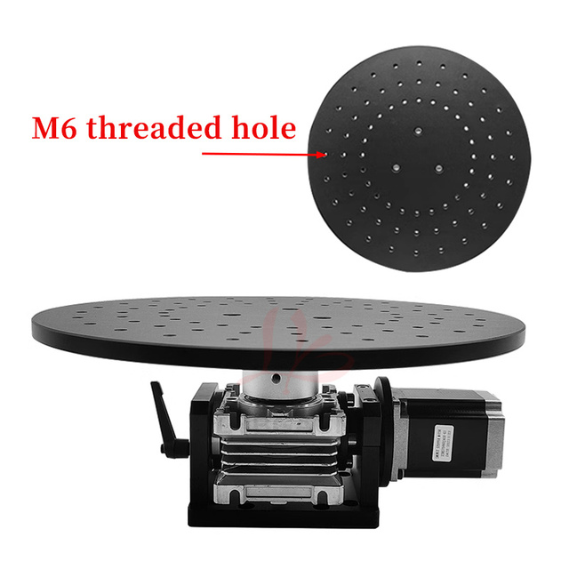 LY-JD300 Rotary Axis with Motor Electric Circle Rotate Work Table Platform for Laser Marking Engraving Carving Machine Use