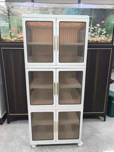 Organizador de maletero de plástico Contenedores de almacenamiento plegables con tapas y puertas Molde usado - Product Image 3