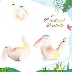Regalos para Niños con Forma de Animales Adorables, Silbato de Cerámica con Forma de Pájaro Acuático, Ocarina, Juguetes de Baño para Niños, Silbatos Artesanales de Arcilla Retro, Recuerdos para Fiestas - Product Image 3