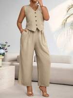 Costumes professionnels de bureau pour femmes de haute qualité, ensembles de vestes et pantalons, boutons déchirés, imperméables, écologiques