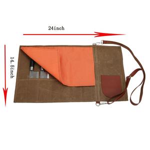 Sac de cuisine professionnel avec logo personnalisé, en toile cirée résistante, porte-couteaux, pochette à outils imperméable, sac à couteaux de chef portable - Product Image 3