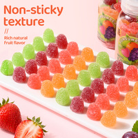 Bonbons gélifiés à la vitamine C HALAL, saveur jus de fruits, gommes molles et moelleuses, bouteille de 68g, vente en gros, OEM, ODM, marque privée, usine