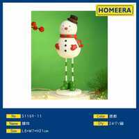 Resin Snowman Ornament Round Festival Style Christmas Decoration Mixed Colors Holiday Supply - Product Image 3