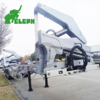 Remorque de chargement latéral autoportante de 37 tonnes, camion élévateur latéral pour conteneurs