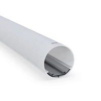 Appareil d'éclairage Led T8 4Ft en aluminium, Tube rond certifié Rohs, pièces de boîtier,