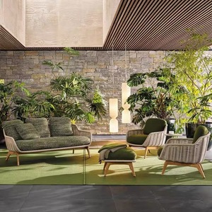 Hot Selling Garden Furniture Lounge Set Villa Leisure Pe <b>rattan</b> Aluminum Alloy <b>Sofa</b> <b>Outdoor</b> Lounge Sectional <b>Sofa</b> Furniture Set - Product Image 1