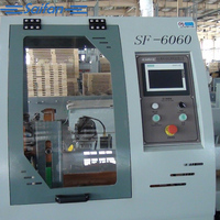 Mesin Gergaji Otomatis Saifan SF6060 Efisiensi Tinggi Horizontal untuk Pemotongan Blok Palet Kayu Tebal 10-140mm dengan Kecepatan 5-30m/Menit