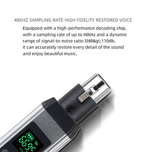 Micrófono de condensador con cable a lanzador de granadas de segmento en U inalámbrico mezclador de audio tarjeta de sonido transceptor de metal inalámbrico - Product Image 5