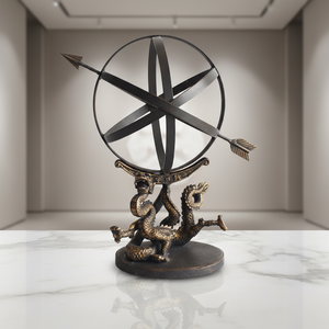 Dökme demir çin ejderha süslemeleri bronz küre dekor, metal <span class=keywords><strong>Armillary</strong></span> küre ejderha tasarımı ile - Product Image 1