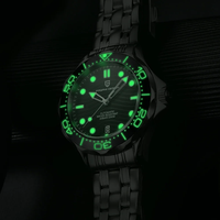 Montre homme PAGANI DESIGN PD-1685 mécanique luminescente avec lunette en céramique, montre de luxe en acier inoxydable 316, verre saphir AR, mouvement japonais, plongée
