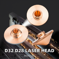 Nouvelle tête de découpe laser à fibre monocouche/double couche D32 D28 et buse avec longueur d'onde de 1064 nm, longue durée de vie