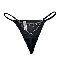 Vente en gros de lingerie sexy, sous-vêtements string, bikini de plage, bijoux de corps en strass noirs, string pour femmes