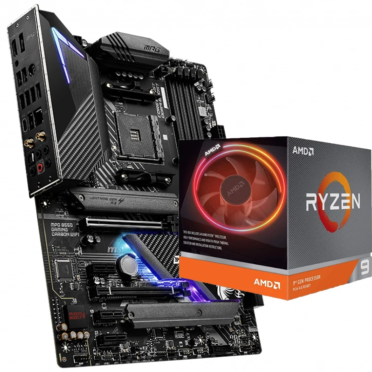 CPU AMD RYZEN7 3700X GIGABYTE B550 AMD Ryzen 7 3700X 3.6 GHz Eight-Core AM4 Processor & Gigabyte