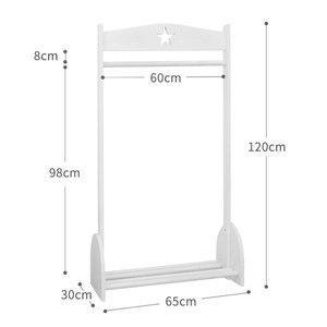 Appendiabiti in legno per bambini con motivo a stella - Product Image 3