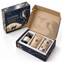 Boîte d'expédition personnalisée pour soins des chiens seniors, en carton ondulé brillant E-Flute, pour l'envoi de coffrets cadeaux pour animaux de compagnie