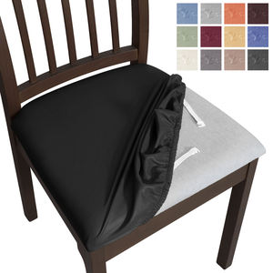 Forcheer Waterproof <strong>Seat</strong> <strong>Covers</strong> for <strong>Dining</strong> <strong>Room</strong> <strong>Chair</strong> <strong>Covers</strong> Removable Washable PU Leather Kitchen <strong>Dining</strong> <strong>Chair</strong> <strong>Seat</strong> Slipcovers - Product Image 1