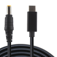 Câble de charge rapide PD Type-C vers DC 5,5x2,5 mm 5V-20V 5A pour ordinateur et Android avec blindage en cuivre pur et tressé
