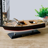 Modèle de bateau à moteur en bois RIVA AQUARAMA, design personnalisé approuvé par le fabricant, décoration nautique pour la maison