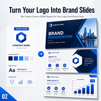 Diapositivas de PPT con Logotipo Personalizado y Estilo Personalizado - Versión Internet en Stock