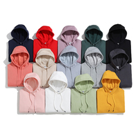 Sudaderas con capucha lisas personalizadas Unisex de alta calidad Streetwear Heavyweight 100% algodón Sudadera con capucha en blanco de gran tamaño Sudaderas con capucha de talla grande para hombres