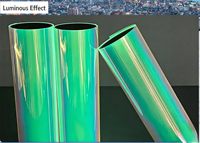 Cinta Adhesiva Iridiscente Premium de PET que Brilla en la Oscuridad, Calcomanías Reflectantes para Llantas de Coche, para Tuning y Seguridad