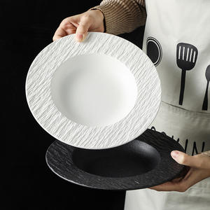 Vente en gros de soupe moderne européenne de haute qualité Sashimi Dessert <span class=keywords><strong>Assiette</strong></span> en céramique Restaurant familial Grande <span class=keywords><strong>assiette</strong></span> en porcelaine - Product Image 2