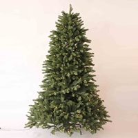 Arbre de noël en pin artificiel, robuste et articulé, 7 pieds, avec support en métal, Premium