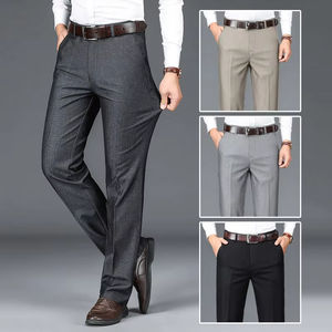 <span class=keywords><strong>Pantalon</strong></span> de Costume Chic pour Hommes d'Affaires, <span class=keywords><strong>Grande</strong></span> <span class=keywords><strong>Taille</strong></span>, Qualité Supérieure, Idéal pour le Travail et les Occasions Formelles – Vente Chaude - Product Image 1