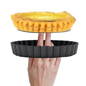 <span class=keywords><strong>Moule</strong></span> à <span class=keywords><strong>tarte</strong></span> en acier au carbone antiadhésif à fond amovible <span class=keywords><strong>Moule</strong></span> à <span class=keywords><strong>tarte</strong></span> à la pomme <span class=keywords><strong>Moule</strong></span> à quiche avec fond amovible - Product Image 2