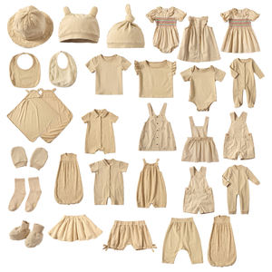 Vêtements Bébé Unisexe Personnalisables, Vente en Gros, Teinture Végétale Coton, Ensembles Vêtement Bébé Teinture Naturelle - Product Image 1