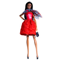 Poupée de 30 cm, ensemble complet avec vêtements et chaussures, poupée féminine avec vêtements, accessoires, jeu de rôle pour filles, jouet de déguisement