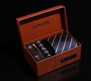 Corbata Elegante de Moda China, Última Tendencia, Bajo MOQ, 27 Colores en Stock, Corbata de Seda 100% Tejida para Hombre con Caja de Regalo para Negocios - Product Image 4