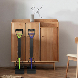 Bunnyhi SBQ001 - Recogedor de excrementos para mascotas, pala para recoger desechos, herramientas de limpieza para exteriores, recogedor de excrementos portátil con mango largo para perros - Product Image 6