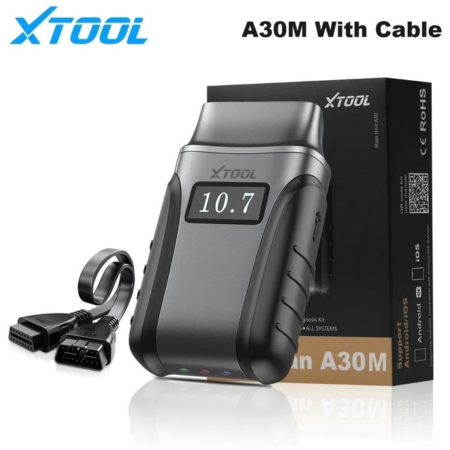 XTOOL A30 OBD2 Full System Diagnostic Tool Engine Analyzer Bi-Directional Control Scanner 1-Year Warranty 12V Car Code Reader
