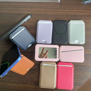 Mirror Slim Leather for Apple Folding N52 Magnetic Credit Card Holder Wallet Custom Tripod Stand Metal with Grip for Girls - Product Image 4