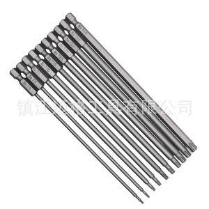 Solid <b>Torx</b> Screwdriver <b>Bits</b> 10Pc S2 150Mm 1/4 Hex Shank Magnetic For Precision Repair - Product Image 3