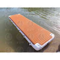 Rampe d'accès gonflable portable sur mesure, ponton flottant gonflable en Drop Stitch, plateforme de quai gonflable pour mer/rivière