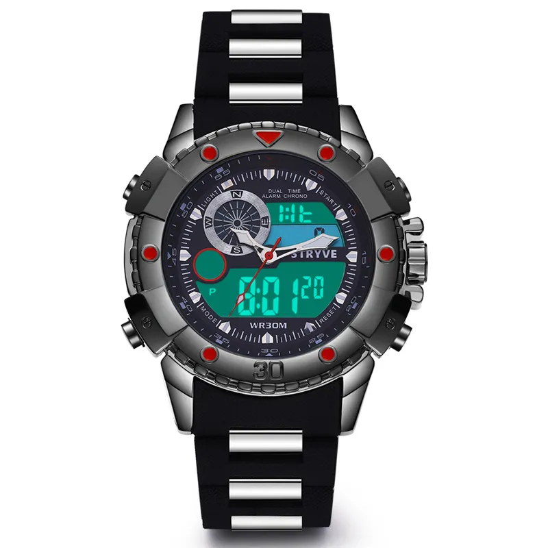 STRYVE LED Digitaluhr Herren Luxus Sport uhren Herren Elektronische Uhr Klettern Outdoor Hochwertige Uhrwerk uhren