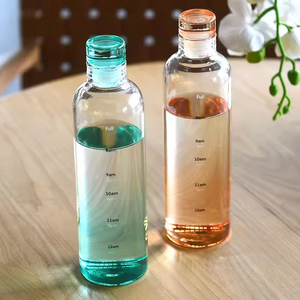 Popular Vaso de Agua Portátil de Plástico Transparente con Escala de Tiempo para Niñas, para Coche o Exterior, Venta al por Mayor - Product Image 4