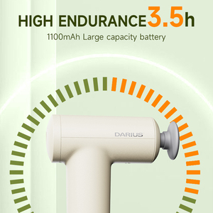 Masajeador de mano inteligente con logotipo personalizado, pistola de masaje eléctrica de tejido profundo muscular de percusión pequeña para masaje de cuerpo completo - Product Image 4