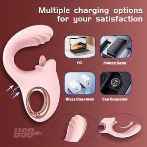 Vibrador G Spot Flexível de Silicone Premium Seguro para o Corpo com 10 Modos de Vibração e Design Ergonômico à Prova d'Água IPX6 - Adulto Feminino - Product Image 3