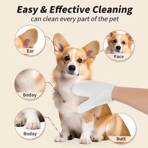 Vente en gros usine Nouveauté : Lingettes nettoyantes pour les yeux des animaux, naturelles, biologiques, écologiques et douces, pour l'élimination des taches de larmes, pour chiens et chats, soin du visage - Product Image 2